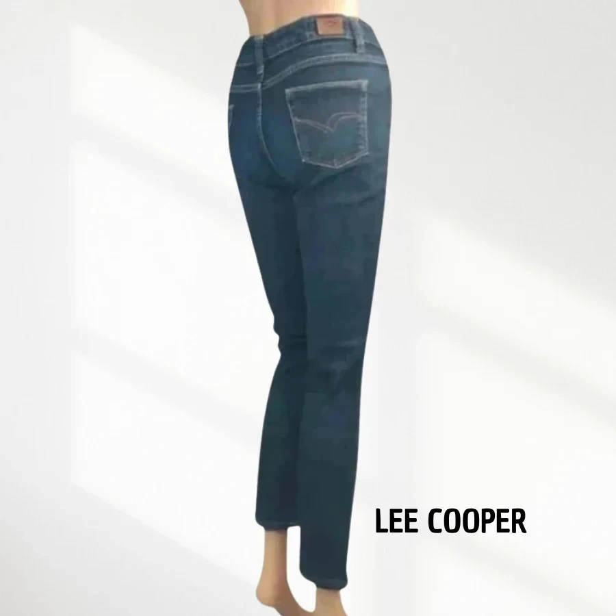 Jean Lee Cooper coupe straight - taille basse medium - stretch - bleu marine